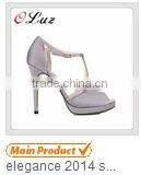 O6 Wholesale fashion winter ladies knee high long boots calf skin and fine elastic leather ladies boots