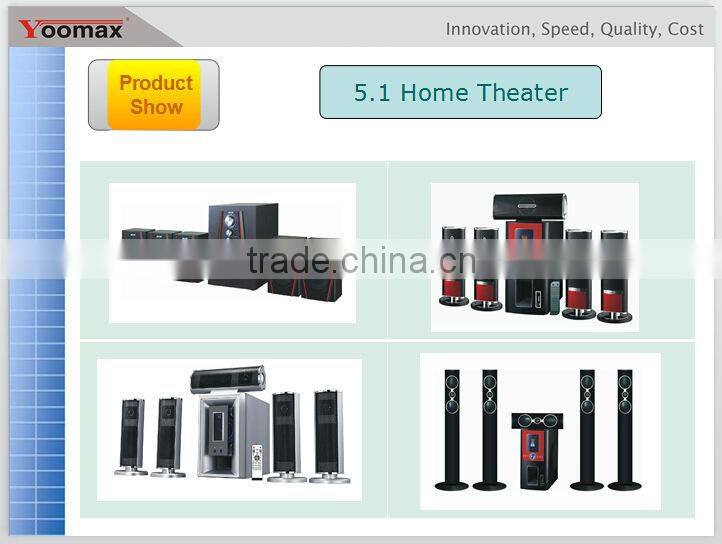 China 3.1 home theater speaker system - high power,USB,SD,FM remote control,LED Display