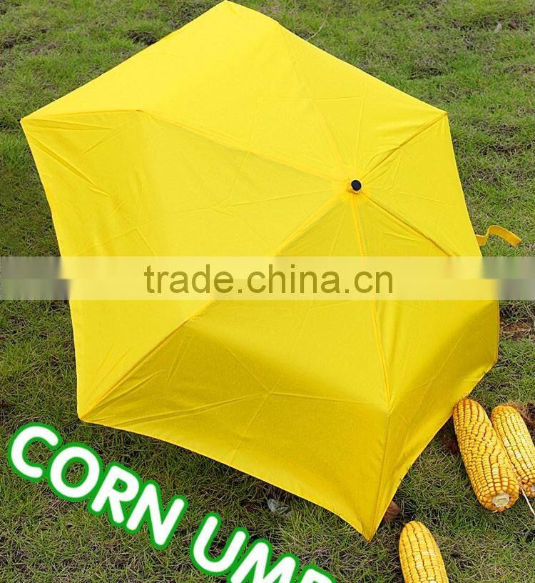 Hot Sell Corn Umbrella Sun And Rain Folding Umbrella Corn Shape Umbrella