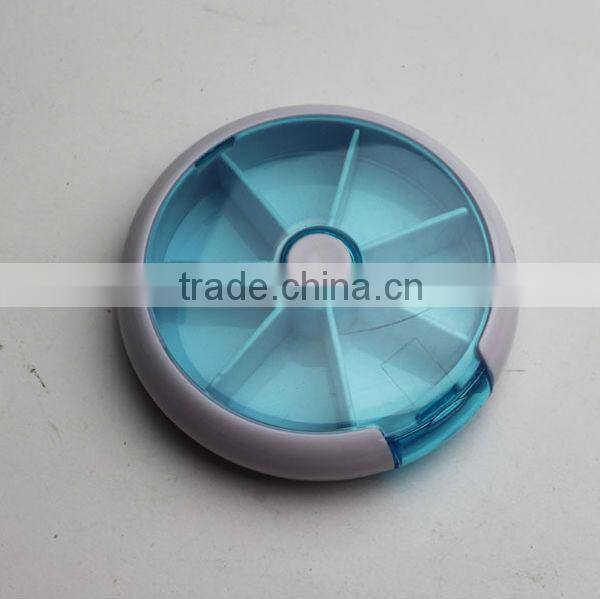 Plastic Pill Box With Lock / 7 days pill box / Round pill box