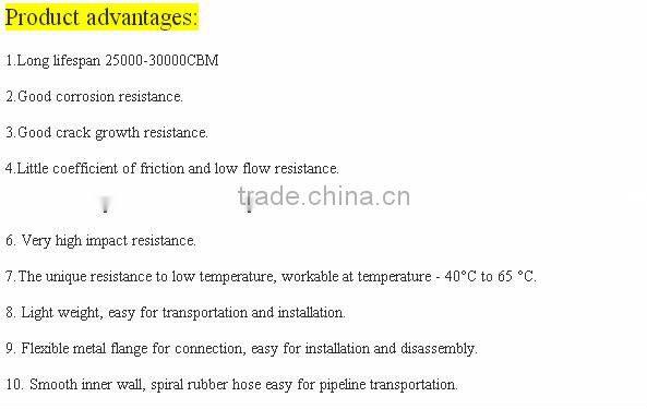 3" Concrete Pumping Hose used for delivery Cement & Concrete Hoses