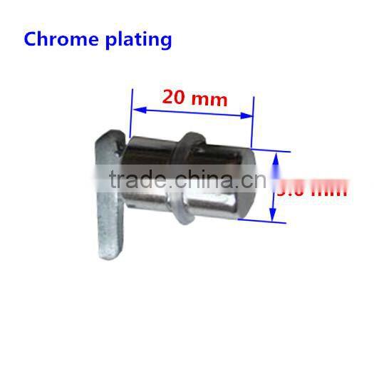 Screw brackets for glass shelf support