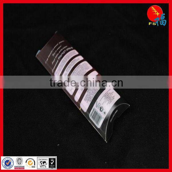 Plastic pillow packaging box in PVC
