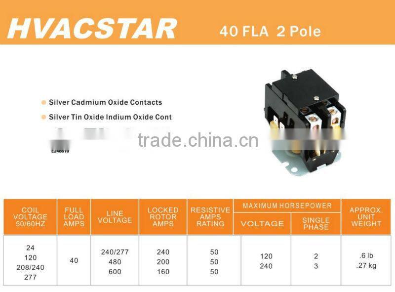 electrical products cf contactor 40 A ,220V,2 pole