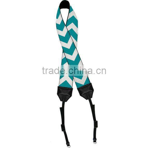 Wentou Hot Selling Blanks Chevron Fashion Style Camera Straps