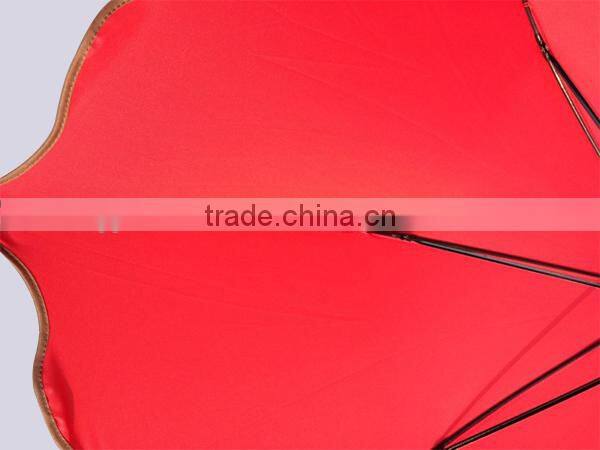 Long Handle Umbrella, Rain Umbrella with Feminine Edging