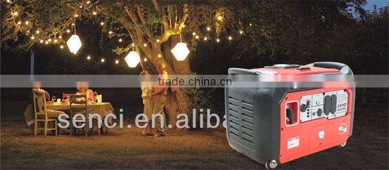 Rated power 3.5KW CE certificate gasoline portable silent inverter generator for home use