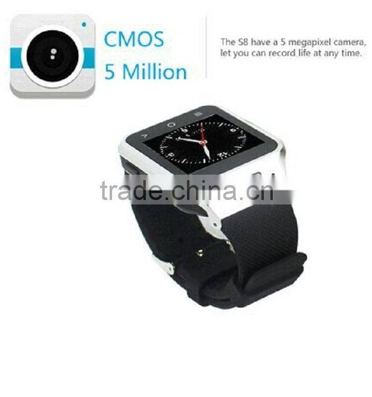Original ZGPAX S8 MTK6572 android 4.4 Dual Core ROM 4GB+8GB 3G GPS WiFi wholesale china smart watches smart watch cheap