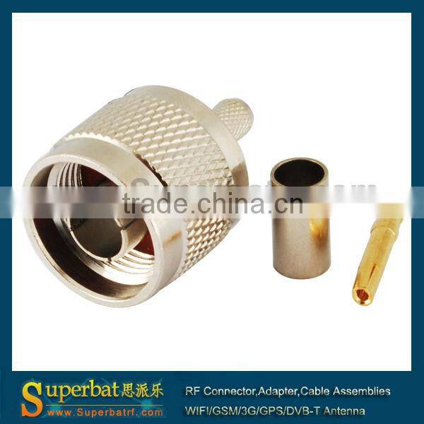 Revised N male to RF - N connector for coax cable LMR195 RG400