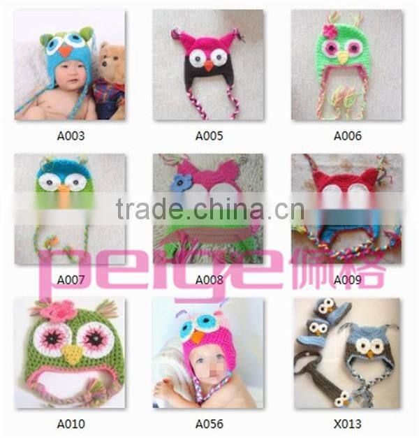 Baby owl hat handmade crochet caps & hats wholesale