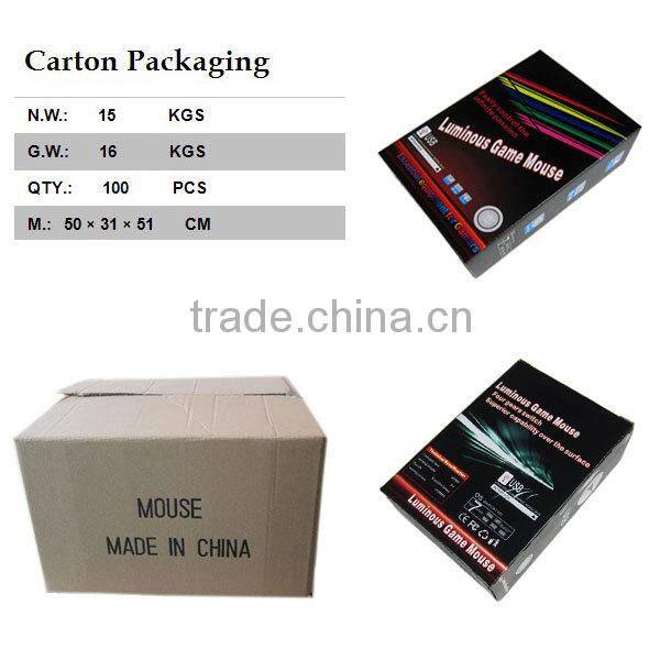 cool 6D wired 7 colors transform breathing lights gaming optical mouse