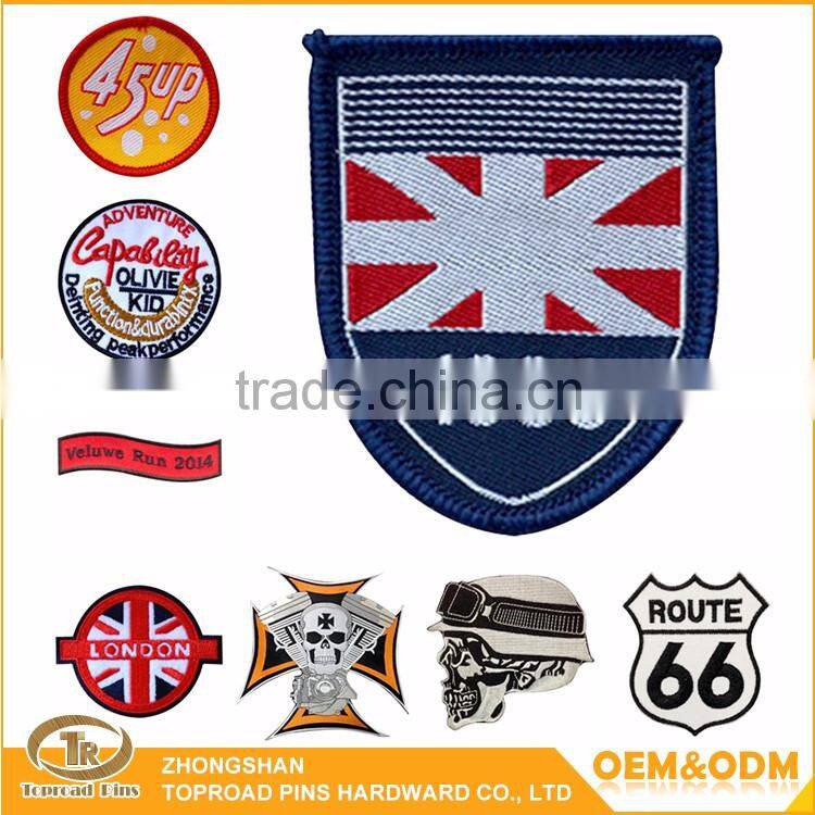 Wholesale china cheapest custom souvenir garment patches army unit patch
