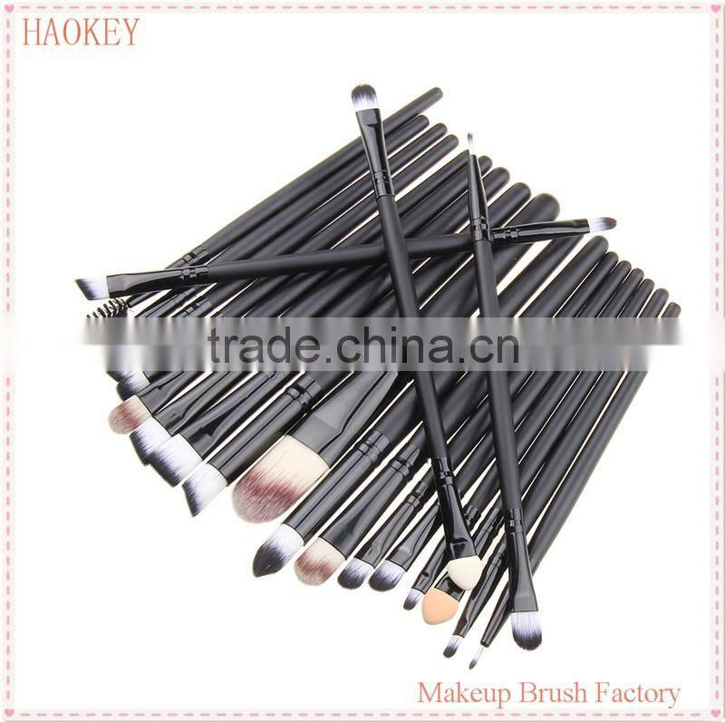 TOP Quality Professional 20 PCS Cosmetic Facial Make up Brush Kit Wool Makeup Brushes Tools Set