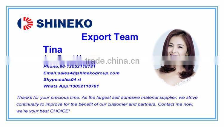 White PVC self adhesive vinyl for screen label printing