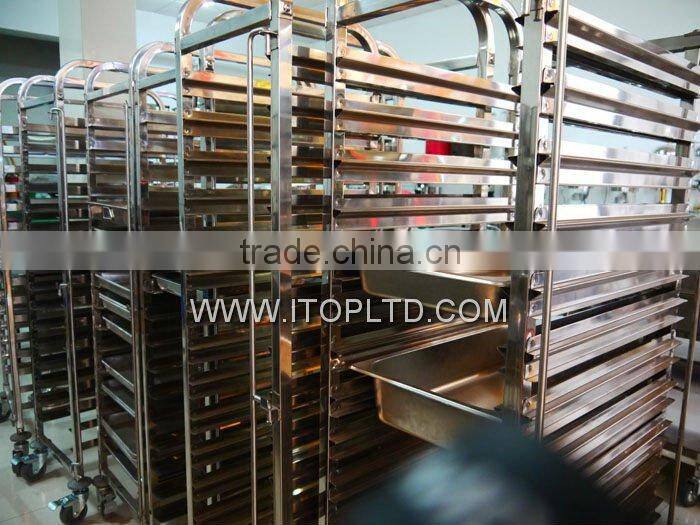 15 pans Stainless Steel higher tray trolley
