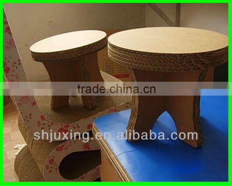 Eco-friendly Yellow corrugated paper chairs