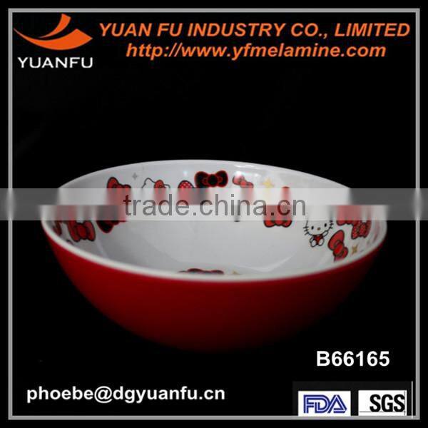 2014 cute design melamine kid dinner set