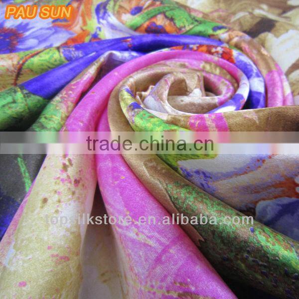 vintage style silk scarf fabric