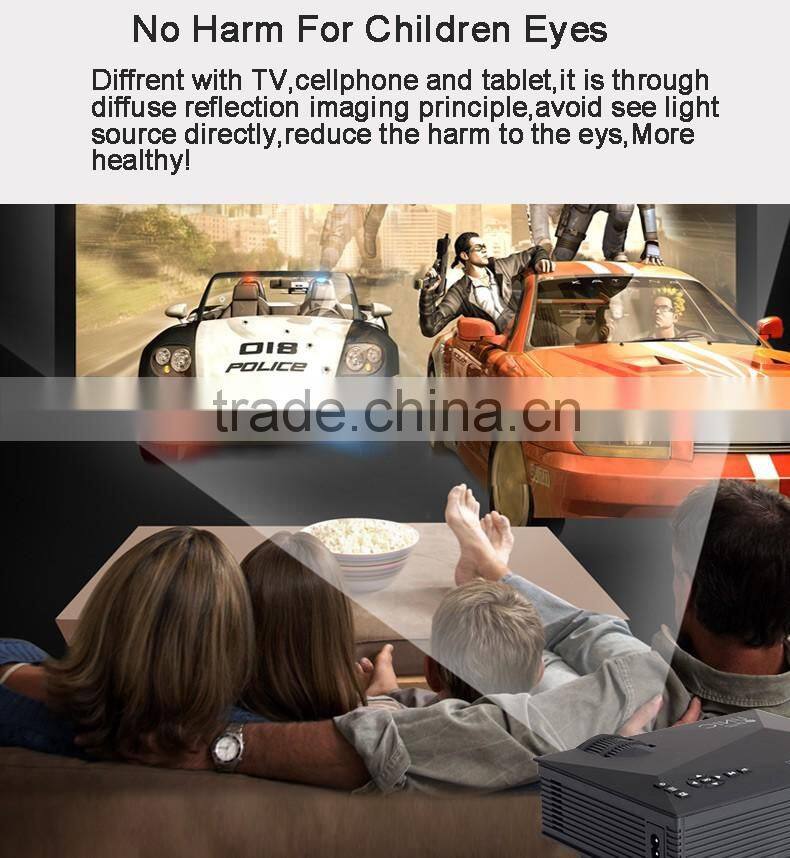 UC46 Lcd projector with led lamp,LED Proyector,video wifi wireless home office projector