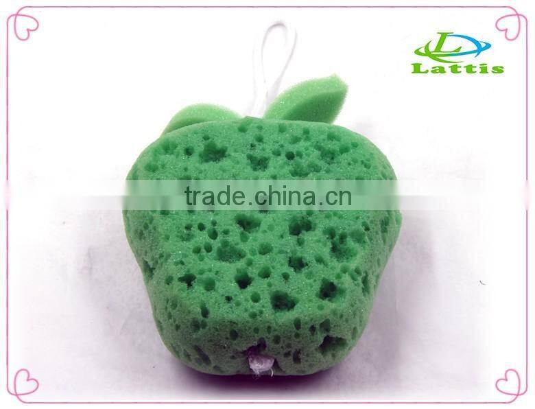 Natural kids baby cartoon shape bath cellulose sponge