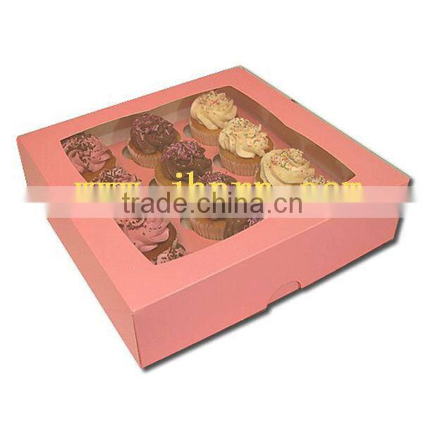 custom made paper cupcake box with insert