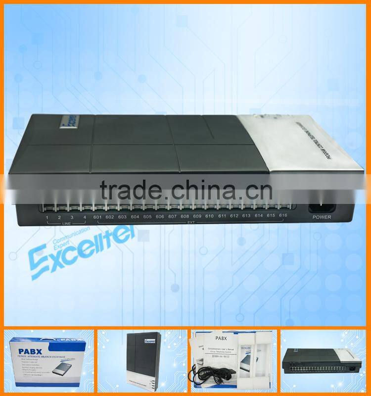 Excelltel / PABX /intercom pbx system/Mini pbx/CS+416 4 CO line 16 extension