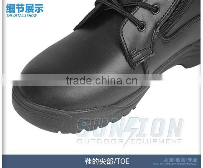 Tactical Boots Featuring Fanscinate design using waterproof nylon and cowhide leather.