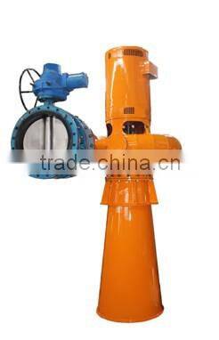 Tubular turbine generators vertical type