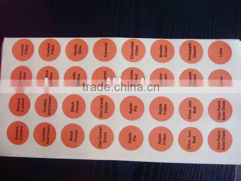 shanghai printing round sticker label