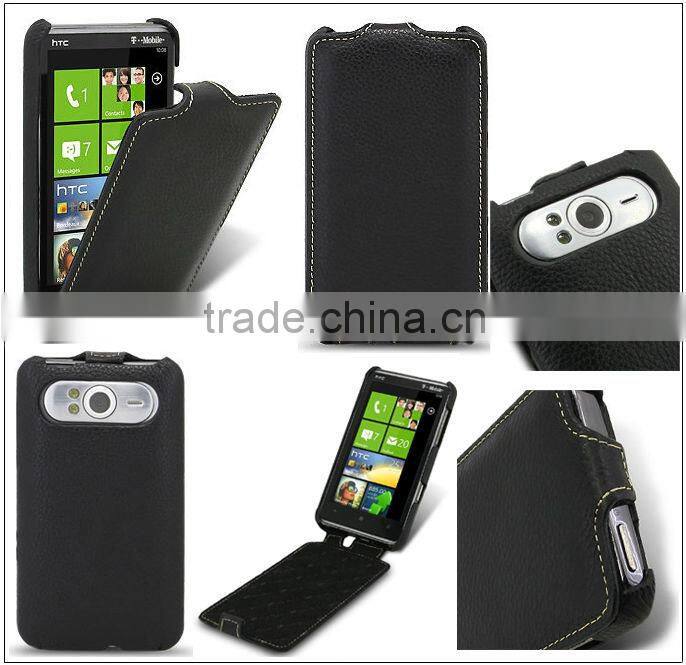 Deluxe flip leather cover case for phone, mobile phone flip jack case
