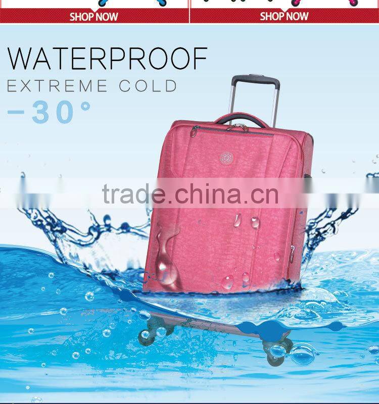 2016 new style ladies travel bags and eminent luggage price for wholesale