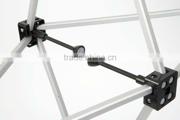 Magnetic pop up display, portable backdrop banner stands