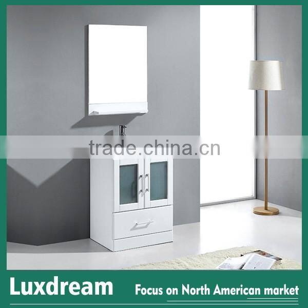 American white bathroom wooden cabinet china supplier