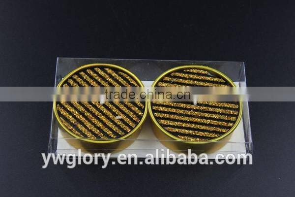 Gold gliter Tea light, romantic glitter tea light