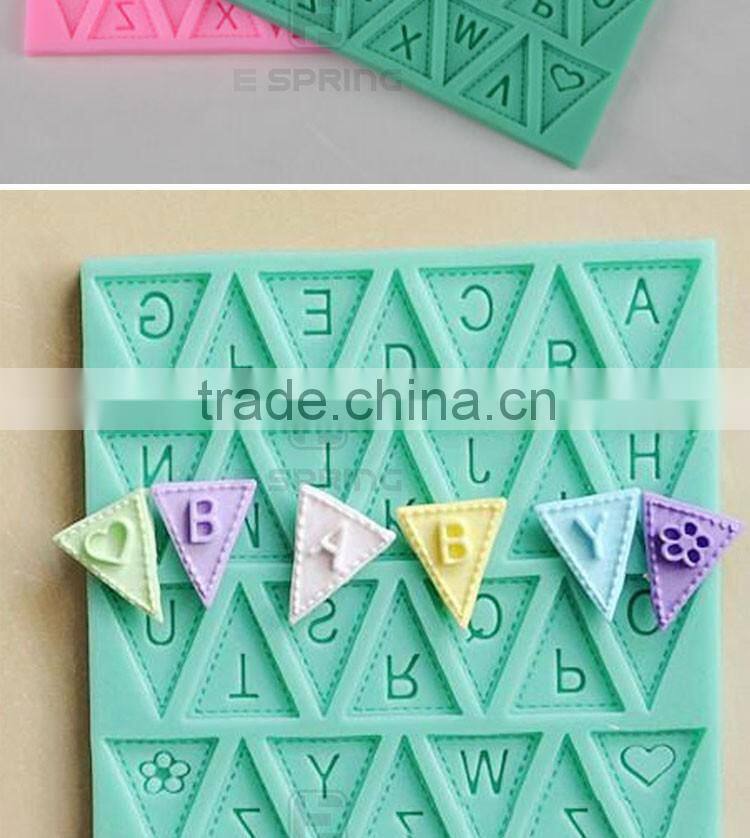 Silicone Letter Mold Candy Making Alphabet Fondant Molds