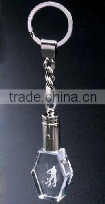 2016 3d laser engraved adorous horse crystal keychain