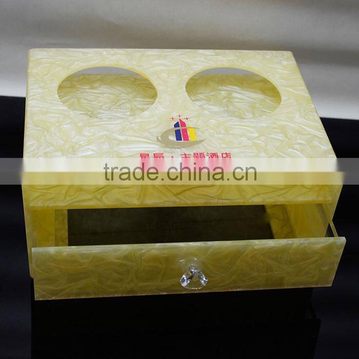 star hotel acrylic disposable goods hotel supplies with drawer