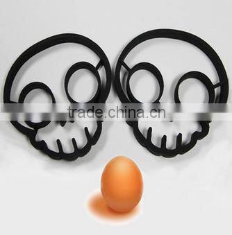 Alibaba China cheap silicone Omelette,Skull shape silicone egg mold