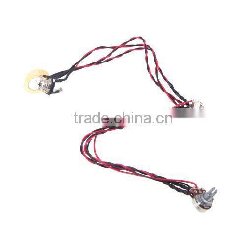 Dual Piezo Pickup Pick-up 6.35mm Jack with Volume Tone Control for Acoustic Guitar Ukulele