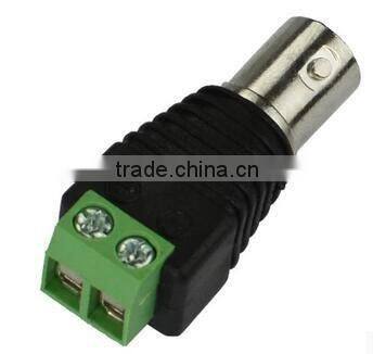 Screw terminal coaxial cat5 to BNC female connector for CCTV camera