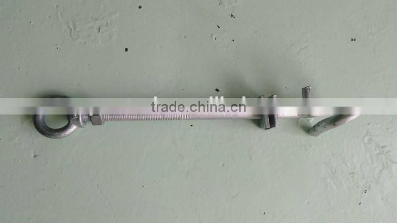 Bolt with O type extension nut for electric transmission line fittings