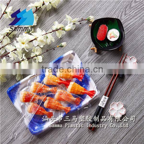 KW-0007ZC-B Plastic food tray with lid