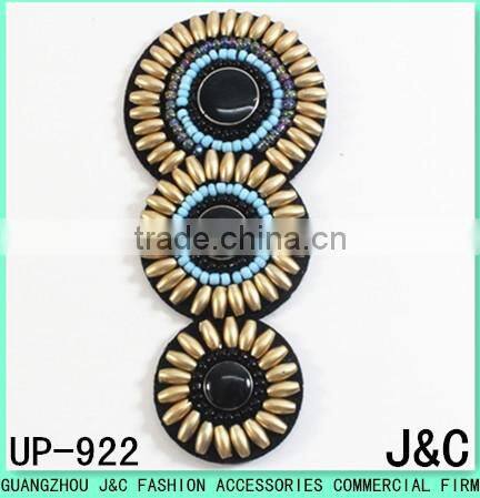 The newes Black beaded summer sandal shoes upper