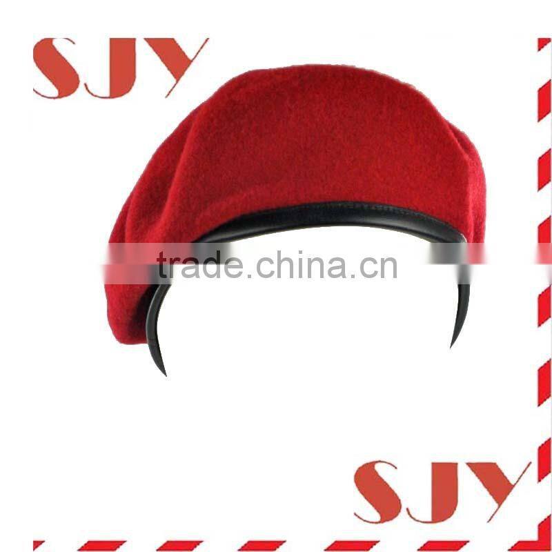 100%wool high quality many colors french kids berets cap