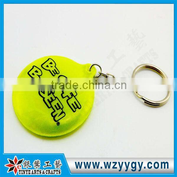 2013 promotional cheap reflective puffy reflective pvc key chains made in china