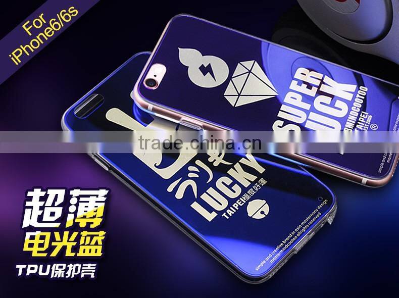 High quality 3D electroplate subllimation mirror cell phone cases for iphone 6s case