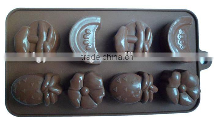 Yuanrong Hot sell silicone chocolate mold animal shaped chocolate mould