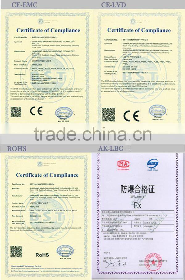 1200mm 36w led anti-corrosion explosion-proof lamp
