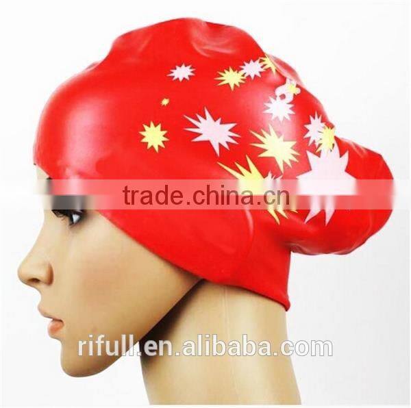 China factory wholesale silicone swim caps for long hair