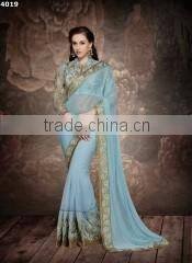 Goodness Beige Georgette On Net Designer Lehenga Choli/indian lehenga online shopping